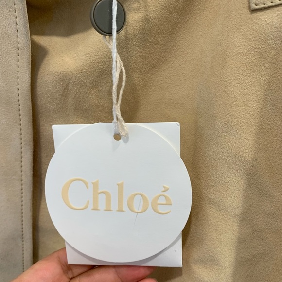 NWT Chloe Runway Suede Asymmetric mini skirt. Size 38 (Medium) - Picture 11 of 15